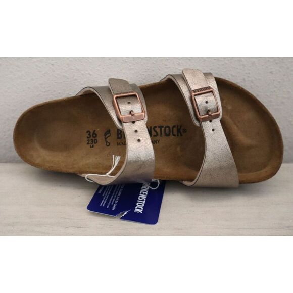 Birkenstock Women's Sz EUR 36 US 5-5.5 Taupe Sydney Birko-Flor Graceful Sandals - Picture 6 of 13